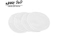 Kassy Pop Organic Washable and Reusable Bamboo Breastfeeding Pads - (12 cm), Pack of 4 - White