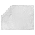 Kassy Pop Bubble Fleece Multipurpose Receiving Blanket Wrapping Sheet - White