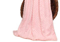 Kassy Pop Bubble Fleece Multipurpose Receiving Blanket Wrapping Sheet - Pink