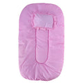 Kassy pop Dotted Cotton Bedding with a Mosquito Net with Pillow for Baby (0-24 Months) - Pink Polka