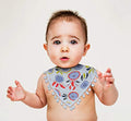 KASSY POP Baby Absorbing Bandana Drool Bibs (Adjustable Size), Set of 2 - Tassel Print