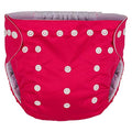 Kassy Pop 3 in 1 Reusable Cloth Diaper for with 3-Layer Microfiber Insert, (0-36 Months) - Dark Pink