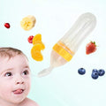 Kassy Pop Silicone Squeeze Baby Feeding Spoon Training Feeder, 90 ml - White
