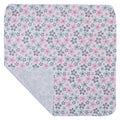 KASSY POP Baby Cotton Flannel Wrapping Sheets Blankets Swaddles (0-1.5 Years), Pack of 4 - Flower and Heart Print