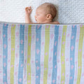 Kassy Pop Premium 2 Layer 100% Muslin Cotton Baby Swaddle Blanket, Jacquard Cotton Bed & Receiving Blanket/Swaddler, Unisex, Lightweight, Soft and Suitable for All Seasons for New-Born to Toddler