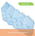 Kassy Pop Muslin Baby Face Towel, Square Wipes, 10x10-inches, 0-18 Months (Blue) - Pack of 5