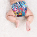 Kassy Pop 3 in 1 Reusable Cloth Diaper for with 3-Layer Microfiber Insert, (0-36 Months) - Jellybelly Print