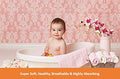 Kassy Pop Muslin Baby Face Towel, Square Wipes, 10x10-inches, 0-18 Months (Pink) - Pack of 5