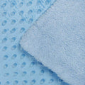 Kassy Pop Bubble Fleece Multipurpose Receiving Blanket Wrapping Sheet - Blue