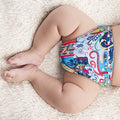 Kassy Pop 3 in 1 Reusable Cloth Diaper for with 3-Layer Microfiber Insert, (0-36 Months) - Jellybelly Print