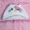 Kassy Pop Microfiber Fleece Animal Hooded Baby Bath Towel cum Blanket (30x40-inch, 0-2 Yrs) - Pink