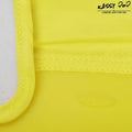 KASSY POP Waterproof Silicone Baby Feeding Bibs with Crumb Catcher, Adjustable Neck Loop - Yellow