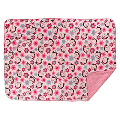 Kassy Pop Baby Baby Plush Microfiber Fleece Blankets for 0-2 Years, 30 x 40 inches - Monkey Print