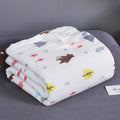 Kassy Pop Printed 6 Layer Bamboo Muslin Blanket Cum Swaddling Towel, (110cm x 110cm) - Winter Print