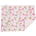 Kassy Pop Baby Baby Plush Microfiber Fleece Blankets for 0-2 Years, 30 x 40 inches - Pink Giraffe