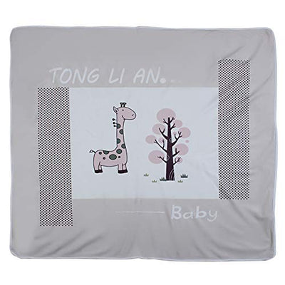 Kassy Pop Soft Fleece Multipurpose Receiving Blanket Wrapping Sheet - Giraffe Print