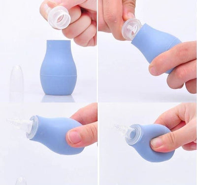 Kassy Pop Nasal Vacuum Mucus Suction Aspirator Nose Cleaner, 1pc - Blue