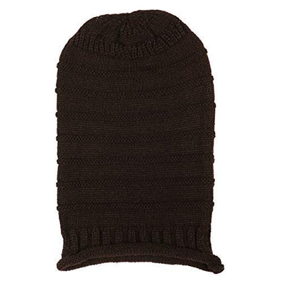 Kassy Pop Men's and Women's Knitted Wool Beanie Cap, Free Size - Brown