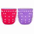 Kassy pop Cotton Cloth Reusable Diaper for Babies with One Piece 3-Layer Microfiber Insert (0-36 Months) Pack of 2 - Pink and Purple