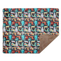 Kassy Pop Baby Baby Plush Microfiber Fleece Blankets for 0-2 Years, 30 x 40 inches - Hippo Print