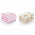 KASSY POP Kids Muslin Cotton Bath Towel, Blanket, Swaddle,105 X 105 cm - Pack of 2 (Pink and Printed)