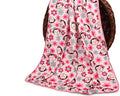 Kassy Pop Baby Baby Plush Microfiber Fleece Blankets for 0-2 Years, 30 x 40 inches - Monkey Print