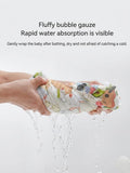 Kassy Pop 100% Bamboo Cotton Baby Swaddle Wrap Cum Receiving Blanket, 110x110 cm - Jungle Print 1