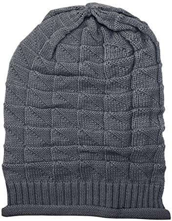 Kassy Pop Men's and Women's Knitted Wool Beanie Cap, Free Size - Grey