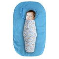 Kassy pop Dotted Cotton Bedding with a Mosquito Net with Pillow for Baby (0-24 Months) - Blue Polka