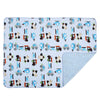 Kassy Pop Baby Baby Plush Microfiber Fleece Blankets for 0-2 Years, 30 x 40 inches - Vehicle Print