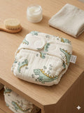Kassy pop Cotton Cloth Reusable Diaper for Babies with One Piece 3-Layer Microfiber Insert (0-36 Months) - Dino Print