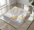 Kassy Pop 100% Bamboo Cotton Baby Swaddle Wrap Cum Receiving Blanket, 110x110 cm - Jungle Print 3