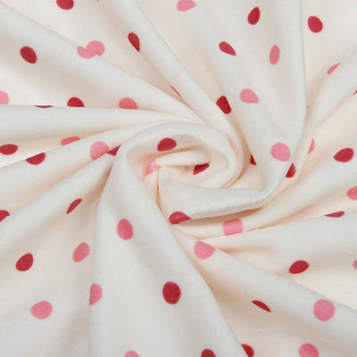 Kassy Pop Double Layer Minky Multipurpose Receiving Blanket Wrapping Sheet - Red Dots