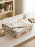 KASSY POP Baby's Cotton Wrapping Receiving Blanket for New Born (0-1.5 Years) - Rabbit Print