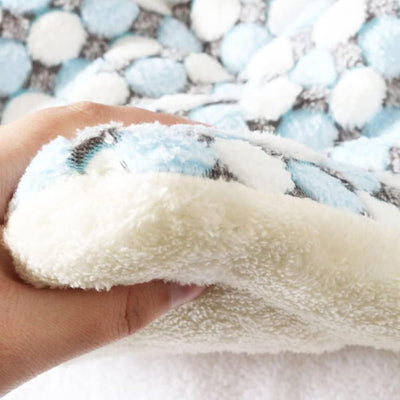 Kassy Pop Soft Fleece Multipurpose Receiving Blanket Wrapping Sheet - Blue