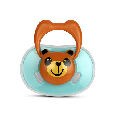 Kassy Pop Silicone Nipple Pacifier Soother for (0-6 Months) Baby - Blue Panda