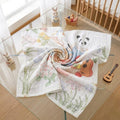 Kassy Pop 100% Bamboo Cotton Baby Swaddle Wrap Cum Receiving Blanket, 110x110 cm - Jungle Print 1