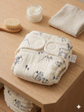 Kassy pop Cotton Cloth Reusable Diaper for Babies with One Piece 3-Layer Microfiber Insert (0-36 Months) - Squirrel Print