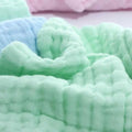 KASSY POP Kids Muslin Cotton Bath Towel, Blanket, Swaddle,105 X 105 cm - Mint Green