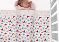 KASSY POP Baby Cotton Flannel Wrapping Sheets Blankets Swaddles (0-1.5 Years), Pack of 4 - Ball and Anchor Print