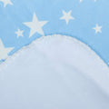 Kassy Pop Double Layer Minky Multipurpose Receiving Blanket Wrapping Sheet - Blue Star
