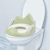 Kassy Pop Crown Shaped Baby Potty Training Seat with Soft Cushion Handles and Backrest for Round Oval Toilets - Green