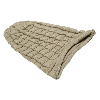 Kassy Pop Men's and Women's Knitted Wool Beanie Cap, Free Size - Beige