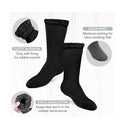 Kassy Pop Unisex Thermal Insulated Woolen Socks, Free Size - Black