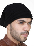 Kassy Pop Men's and Women's Knitted Wool Beanie Cap, Free Size - Black