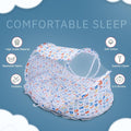 Kassy pop Cotton Bedding with a Mosquito Net with Pillow for Baby (0-24 Months) - Alphabet Print