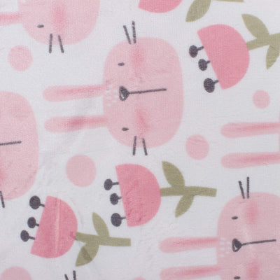 Kassy Pop Baby Baby Plush Microfiber Fleece Blankets for 0-2 Years, 30 x 40 inches - Tulip Print