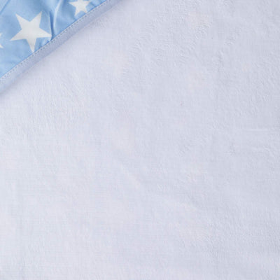 Kassy Pop Double Layer Minky Multipurpose Receiving Blanket Wrapping Sheet - Blue Star