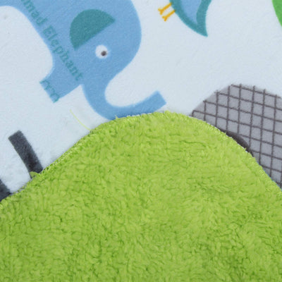 Kassy Pop Baby Baby Plush Microfiber Fleece Blankets for 0-2 Years, 30 x 40 inches - Elephant Print