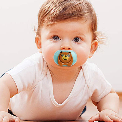 Kassy Pop Silicone Nipple Pacifier Soother for (0-6 Months) Baby - Blue Panda